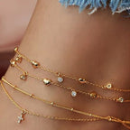 Éclat Cross Layered Anklet