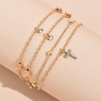 Éclat Cross Layered Anklet