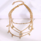 Éclat Cross Layered Anklet