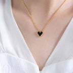 Véline Heart Necklace | Bracelet | Earrings