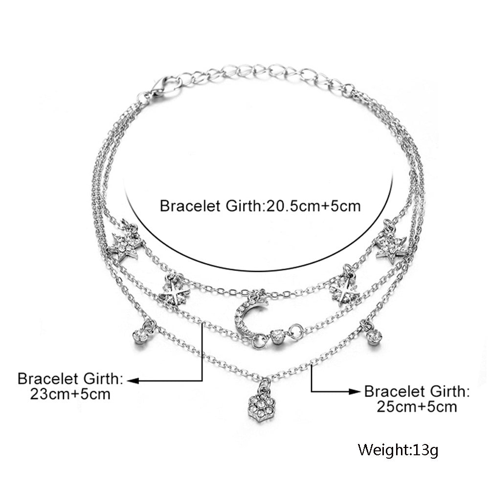 Éclat Cross Layered Anklet