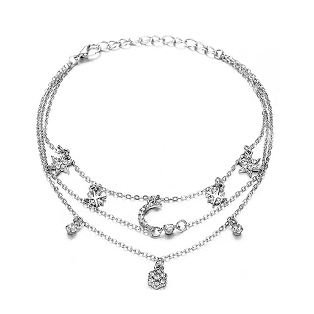 Éclat Cross Layered Anklet